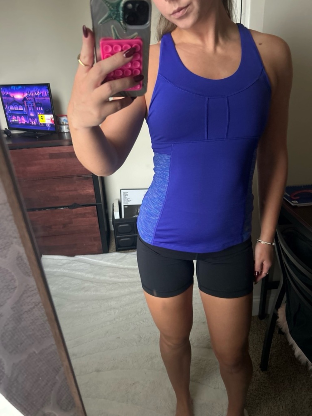 Performance Racerback Tank Top - Blue